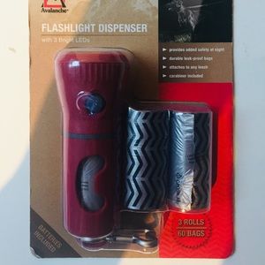 Flashlight with dog bags